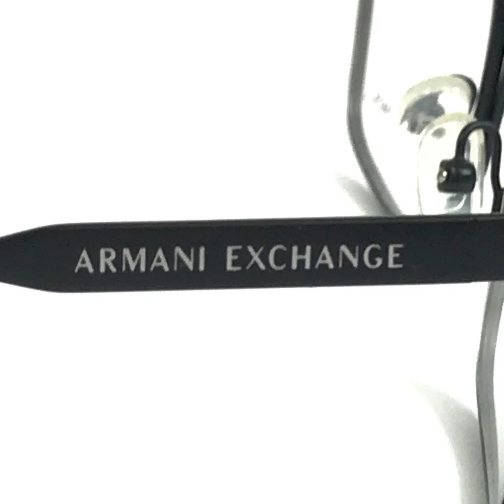 Armani Exchange Eyeglasses Frames AX1022 6063 Black Rectangle Full Rim 55-17-140